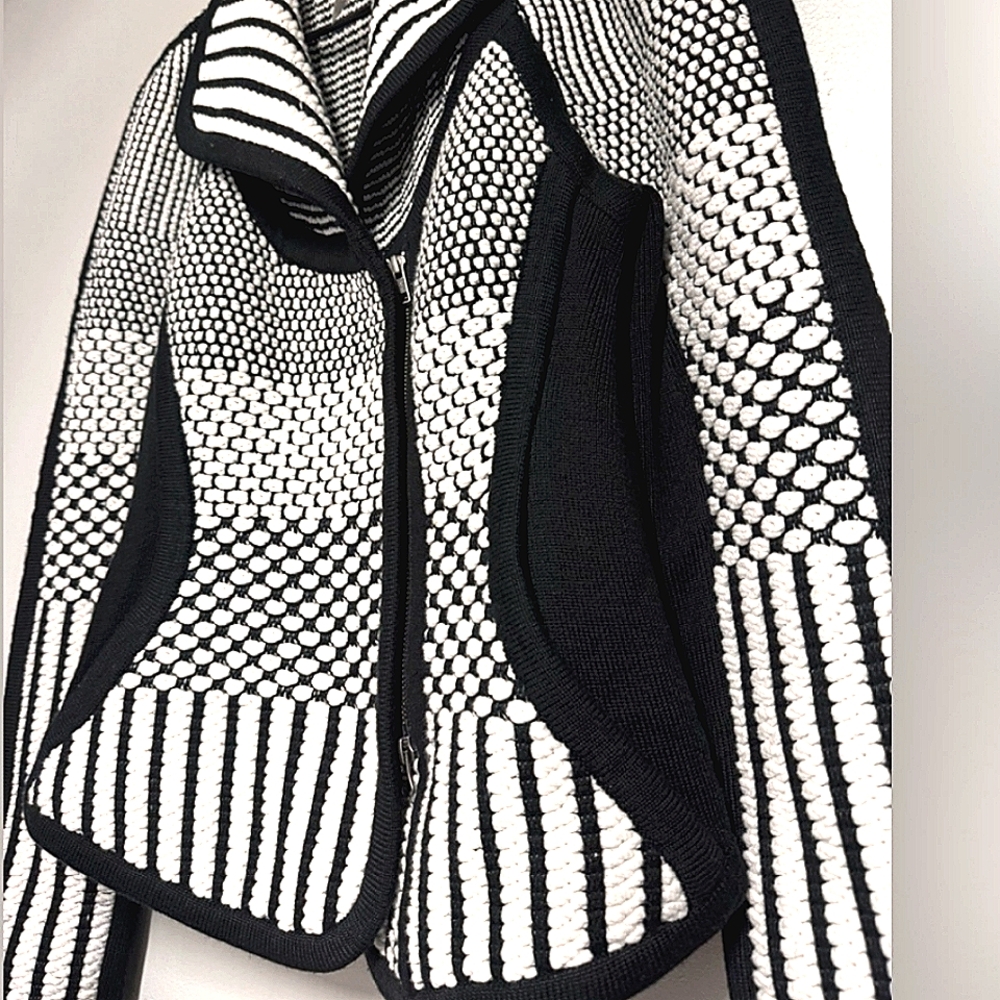 Ohne Titel | Featured on Vogue Runway | Checked Weave Wool Coat